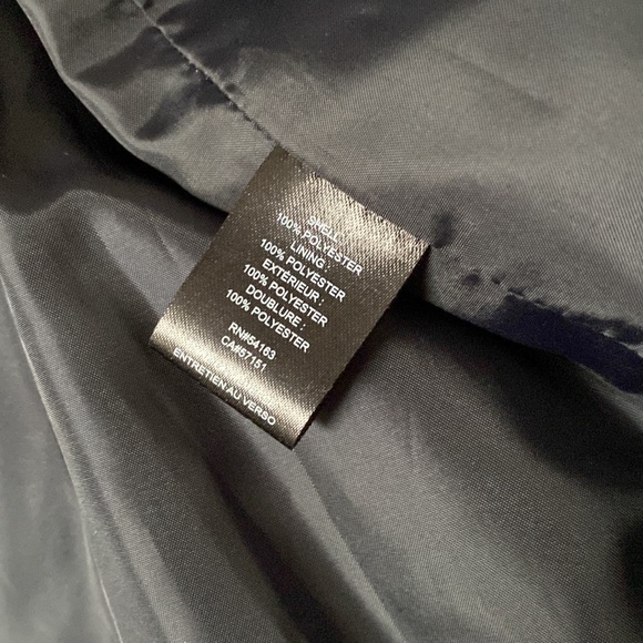 Ivanka Trump dark navy blazer gold zippers with satin lining - Picture 5 of 6